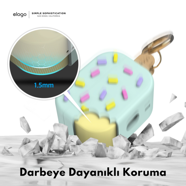 Elago Apple AirPods Pro 2 Dondurma Kılıf - Mint - Görsel 3