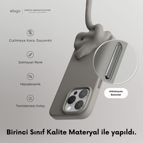 Elago iPhone 15 Pro Max Magsafe Silikon Kılıf - Görsel 4