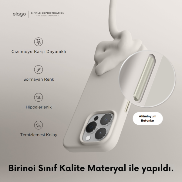 Elago iPhone 15 Pro Max Silikon MagSafe Kılıf - Görsel 4