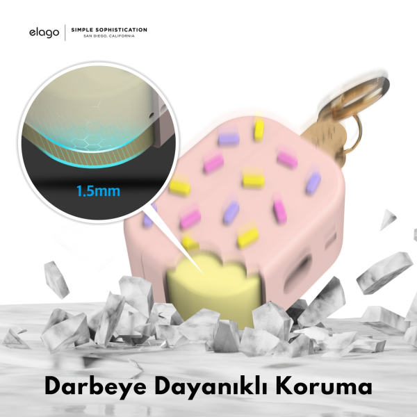 Elago Apple AirPods Pro 2 Dondurma Kılıf - Açık Pembe - Görsel 3