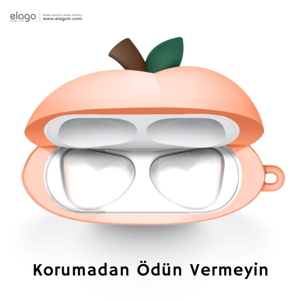 Elago Apple AirPods Pro 2 Uyumlu Şeftali Kılıf - Görsel 4