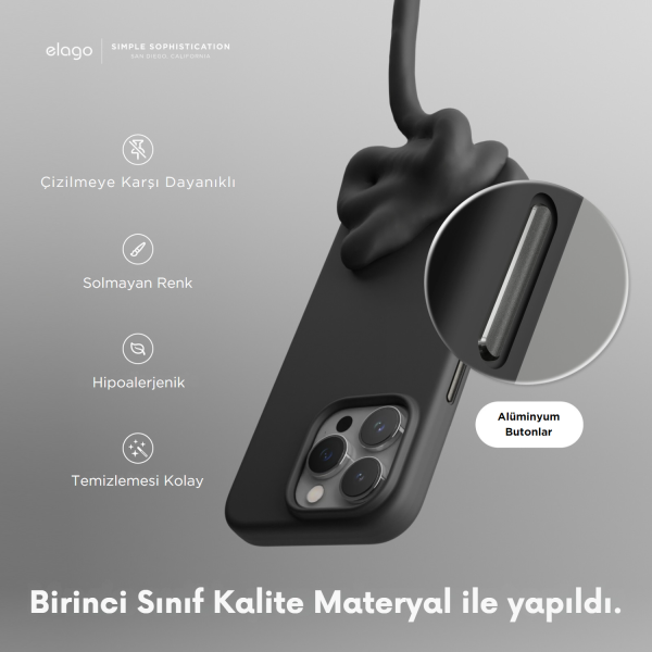 Elago iPhone 15 Pro Max Magsafe Silikon Kılıf - Görsel 4