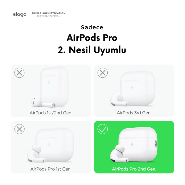 Elago Apple AirPods Pro 2 Dondurma Kılıf - Açık Pembe - Görsel 6