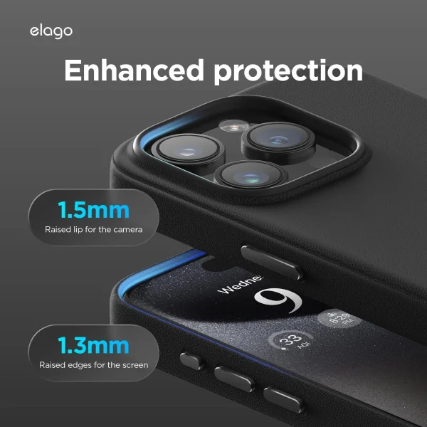 Elago iPhone 15 Pro Max Vegan Deri Magsafe Kılıf - Görsel 5