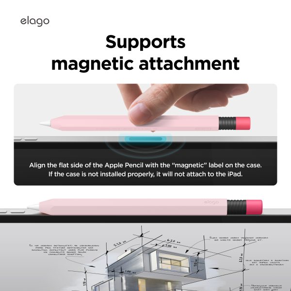 Elago Apple iPad Kalem Kılıfı USB-C Uyumlu - Açık Pembe - Görsel 5