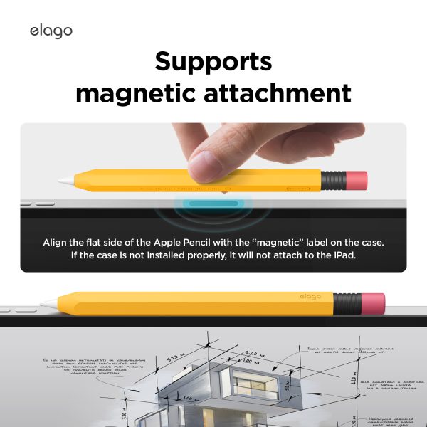 Elago Apple iPad Kalem Kılıfı USB-C Uyumlu - Sarı - Görsel 5