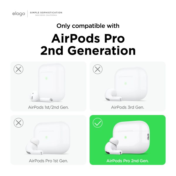 Elago Apple AirPods Pro 2 Kaset Kılıf - Beyaz - Görsel 2