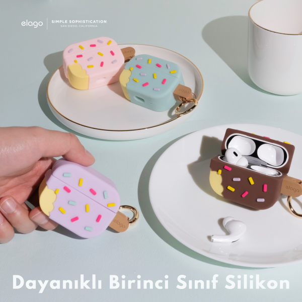 Elago Apple AirPods Pro 2 Dondurma Kılıf - Açık Pembe - Görsel 5