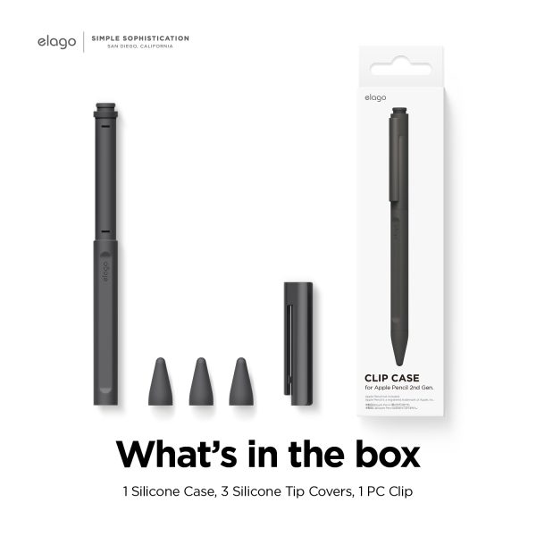 Elago 2. Nesil ve Pro Uyumlu Apple Pencil Kılıfı-Siyah - Görsel 7