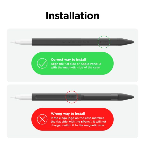 Elago 2. Nesil ve Pro Uyumlu Apple Pencil Kılıfı-Siyah - Görsel 8