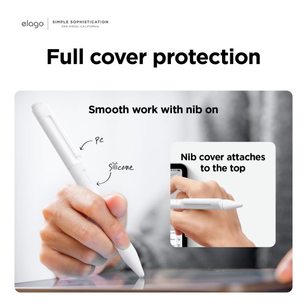 Elago 2. Nesil ve Pro Uyumlu Apple Pencil Kılıfı - Beyaz - Görsel 5