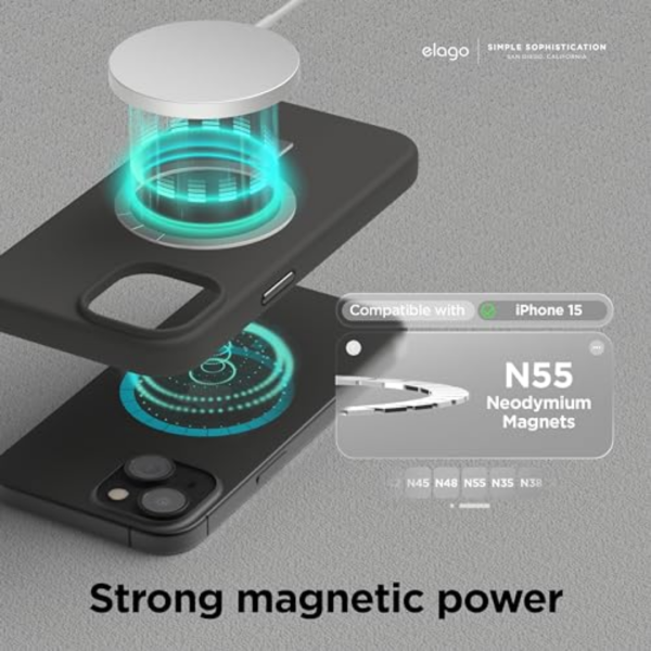 Elago Apple iPhone 15 MagSafe Silikon Kılıf - Görsel 4
