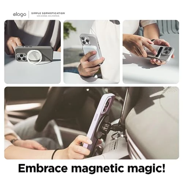 Elago Apple iPhone 15 MagSafe Silikon Kılıf - Görsel 6