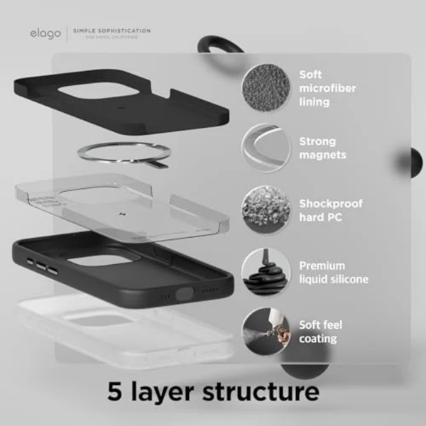 Elago Apple iPhone 15 MagSafe Silikon Kılıf - Görsel 5