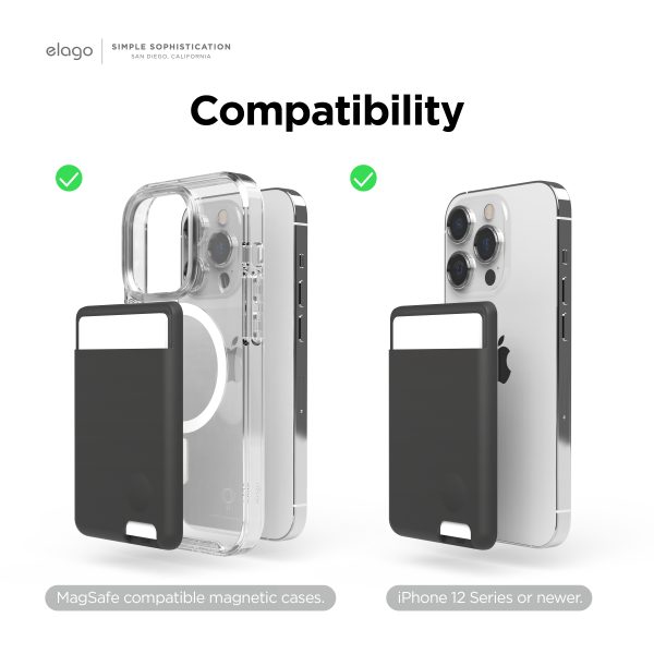 Elago Apple Magsafe Silikon Wallet - Siyah - Görsel 2
