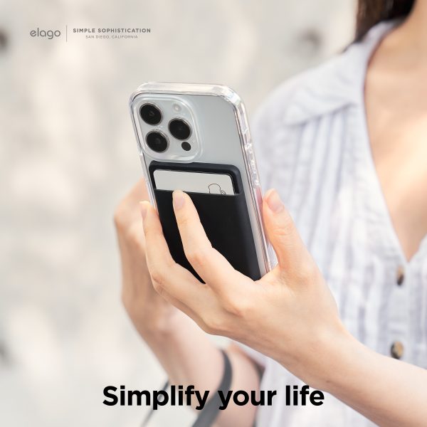 Elago Apple Magsafe Silikon Wallet - Siyah - Görsel 6