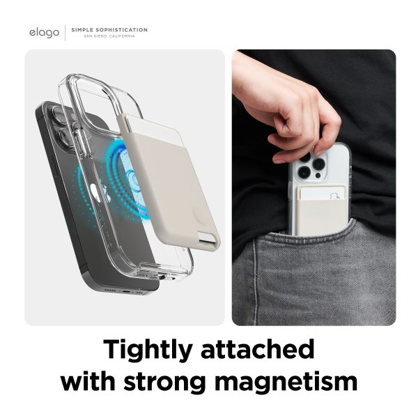 Elago Apple Magsafe Silikon Wallet - Pembe - Görsel 3