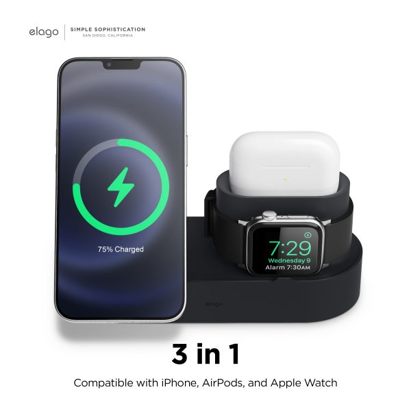 Elago Apple MagSafe Uyumlu Trio 2 Şarj Standı - Görsel 3