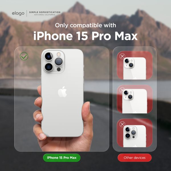 Elago Apple iPhone 15 Pro Max Uyumlu Glide MagSafe Silikon - Görsel 3