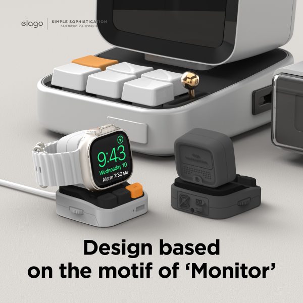 Elago W9 Apple Watch Şarj Standı - Koyu Gri - Görsel 4