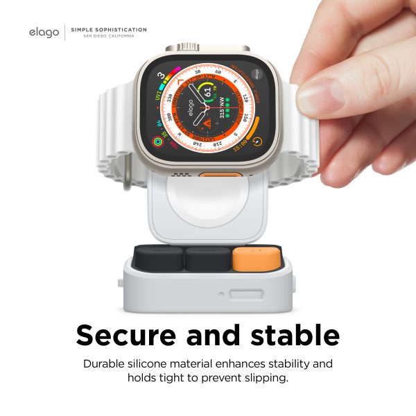 Elago W9 Apple Watch Şarj Standı - Açık Gri - Görsel 5