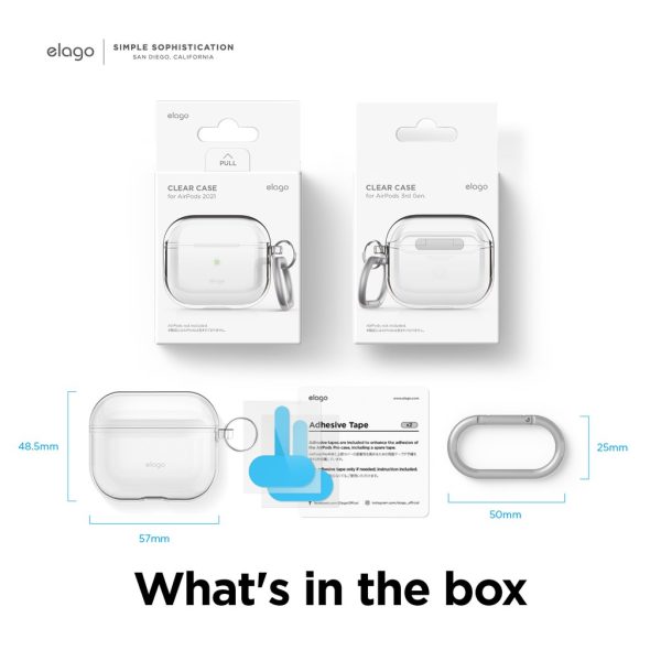 Elago Apple AirPods 3 Uyumlu Kılıf - Şeffaf - Görsel 5