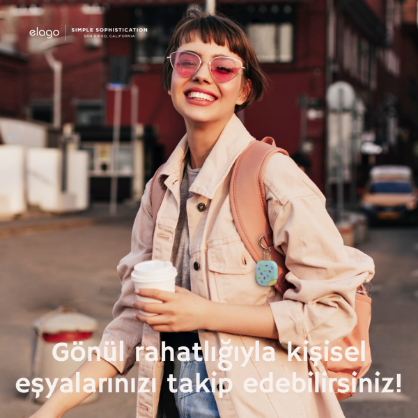Elago Apple AirTag Uyumlu Silikon Dondurma Kılıf - Mint - Görsel 7