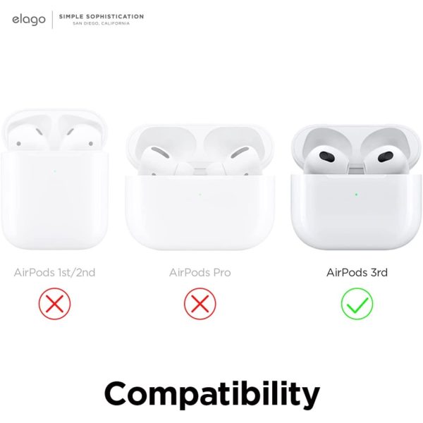 Elago Apple AirPods 3 Uyumlu Kılıf - Şeffaf - Görsel 3