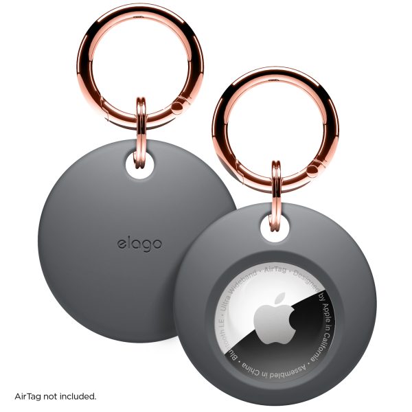 Elago Apple AirTag Uyumlu Silikon Kılıf - Gri - Görsel 8