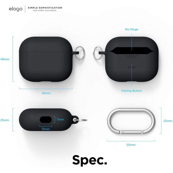 Elago Apple AirPods 3 Basic Kılıf - Siyah - Görsel 6