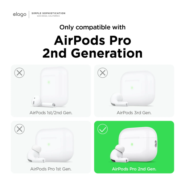 Elago Apple AirPods Pro 2 Uyumlu Şeffaf Kılıf - Çiçek - Görsel 6
