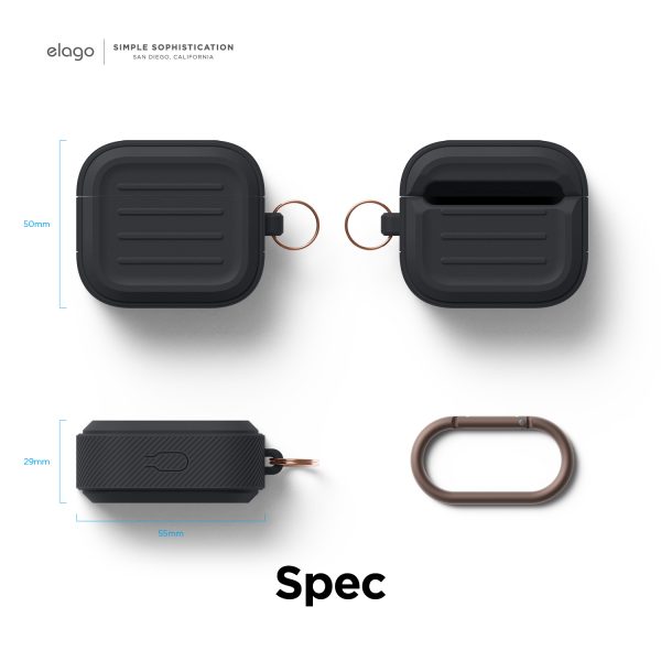 Elago Apple AirPods 3 Armor Kılıf - Siyah - Görsel 8