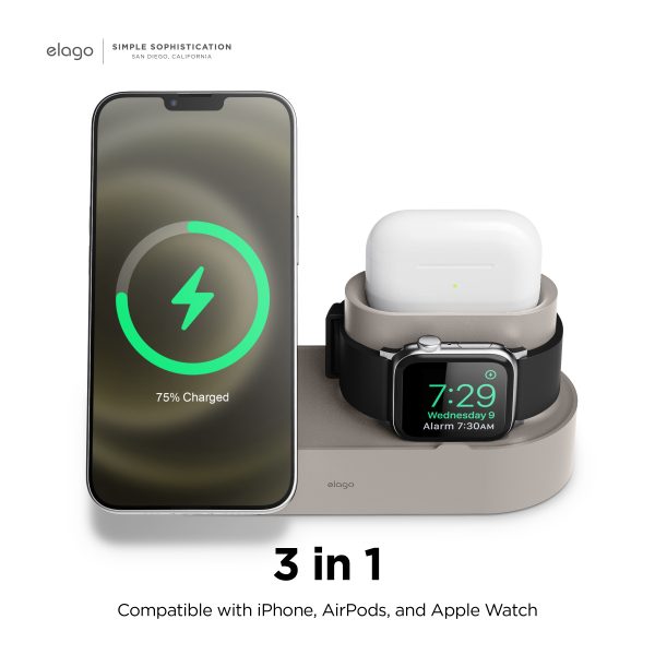 Elago Apple MagSafe Uyumlu Trio 2 Şarj Standı - Görsel 3