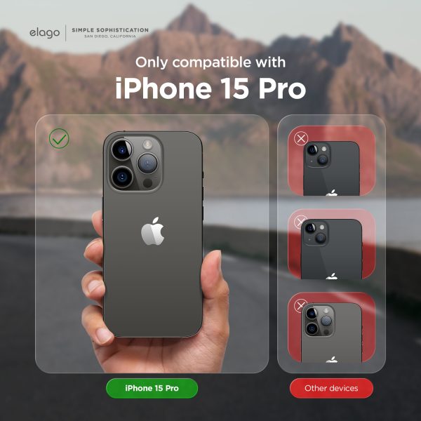 Elago iPhone 15 Pro Glide Silikon MagSafe Kılıf - Görsel 3