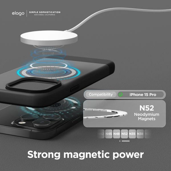 Elago iPhone 15 Pro Glide Silikon MagSafe Kılıf - Görsel 7