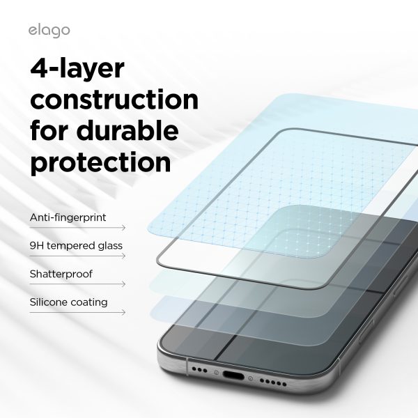 Elago Apple iPhone 16 Aplikatörlü Temperli Cam Ekran Koruyucu - Görsel 3