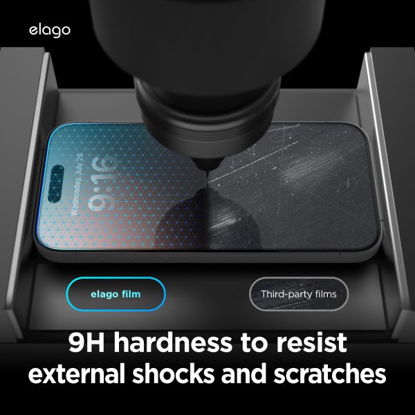 Elago Apple iPhone 16 Aplikatörlü Temperli Cam Ekran Koruyucu - Görsel 4