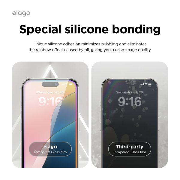 Elago Apple iPhone 16 Aplikatörlü Temperli Cam Ekran Koruyucu - Görsel 5