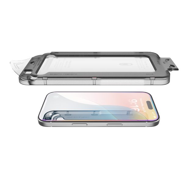 Elago Apple iPhone 16 Aplikatörlü Temperli Cam Ekran Koruyucu - Görsel 9