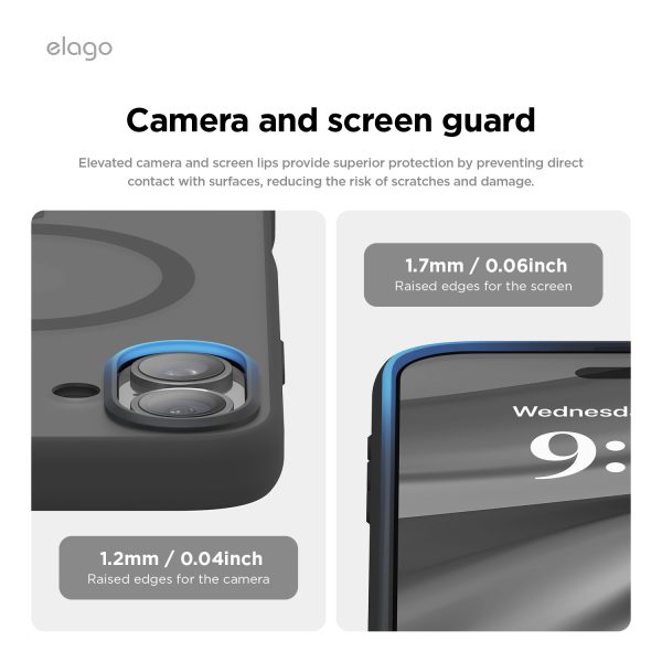 Elago Apple iPhone 16 Uyumlu Siyah MagSafe Hibrit Kılıf - Görsel 5