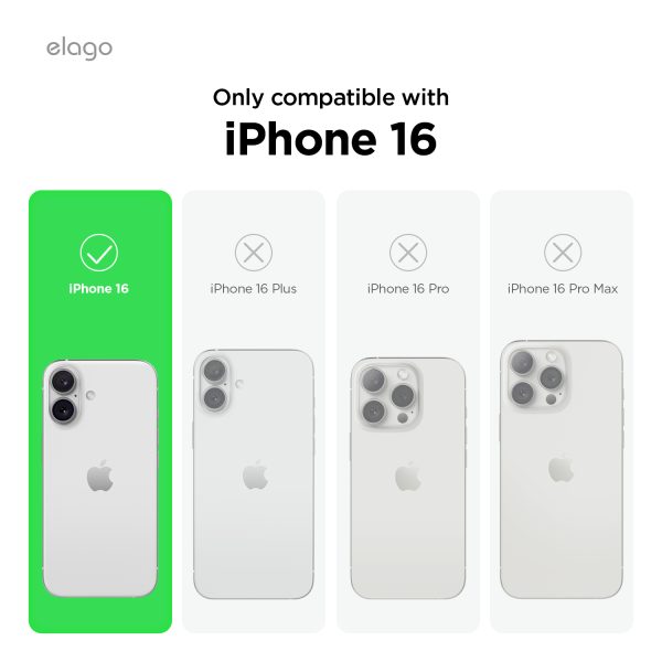 Elago Apple iPhone 16 Uyumlu Şeffaf Mat MagSafe Hibrit Kılıf - Görsel 2