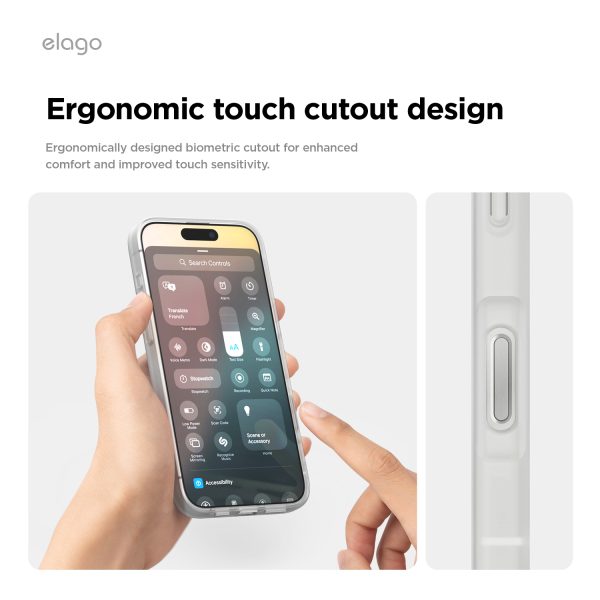 Elago Apple iPhone 16 Uyumlu Şeffaf Mat MagSafe Hibrit Kılıf - Görsel 6