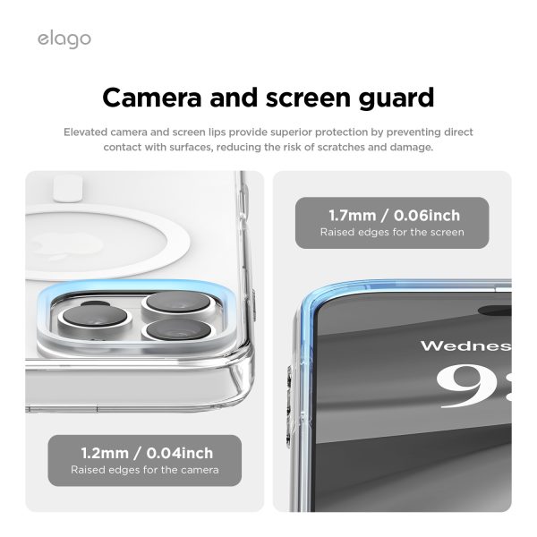 Elago Apple iPhone 16 Pro Uyumlu Şeffaf MagSafe Hibrit Kılıf - Görsel 5
