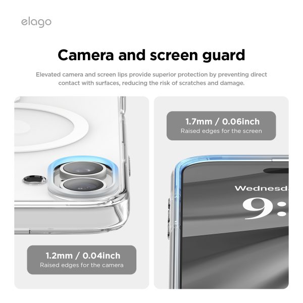Elago Apple iPhone 16 Plus Uyumlu Şeffaf MagSafe Hibrit Kılıf - Görsel 5