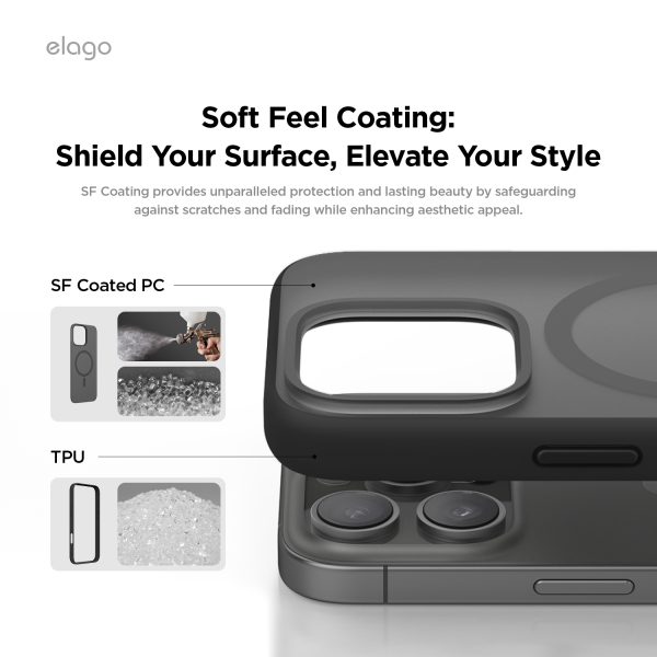 Elago Apple iPhone 16 Pro Max Uyumlu Siyah MagSafe Hibrit Kılıf - Görsel 4