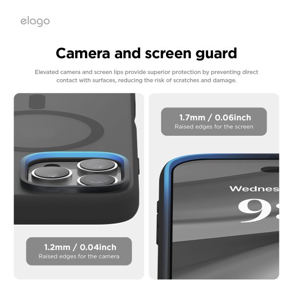 Elago Apple iPhone 16 Pro Max Uyumlu Siyah MagSafe Hibrit Kılıf - Görsel 5