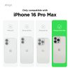 Elago Apple iPhone 16 Pro Max Uyumlu Şeffaf Pembe MagSafe Hibrit Kılıf - Görsel 2