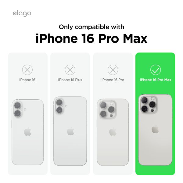 Elago Apple iPhone 16 Pro Max Uyumlu Şeffaf Pembe MagSafe Hibrit Kılıf - Görsel 2