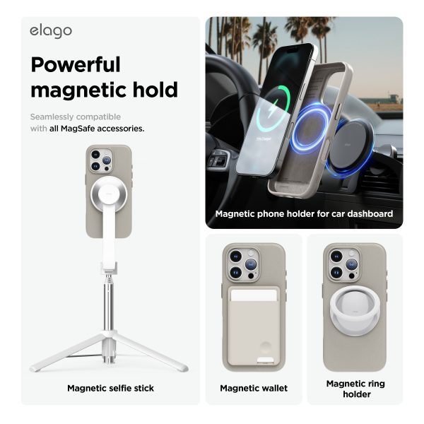 Elago Apple iPhone 16 Pro Vegan Deri Magsafe Kılıf - Görsel 3