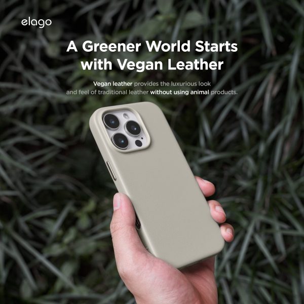 Elago Apple iPhone 16 Pro Vegan Deri Magsafe Kılıf - Görsel 4